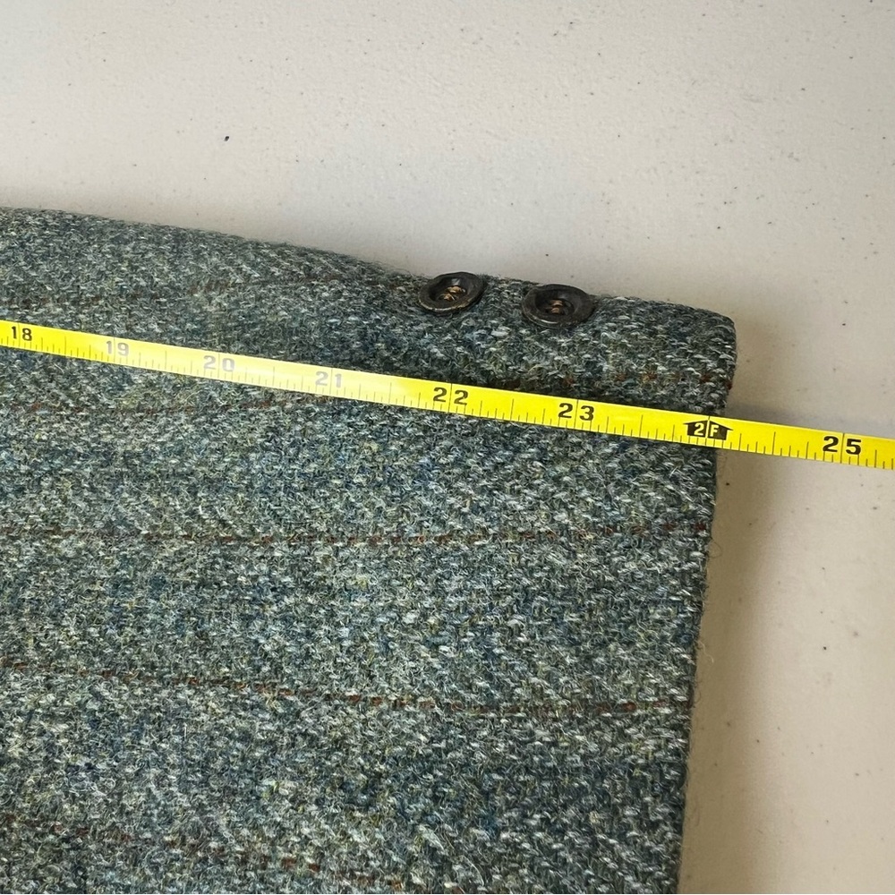 Harris Tweed The Fieldston Green Scottish Virgin Wool Men’s 42 Sport Coat Blazer - Picture 13 of 13